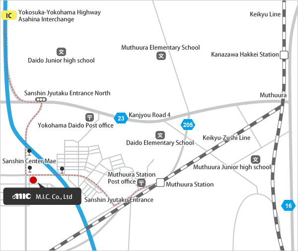 Access to MIC Head Quarters(HQ) Map